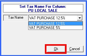 fmcg setup group wise taxes grid mode 3